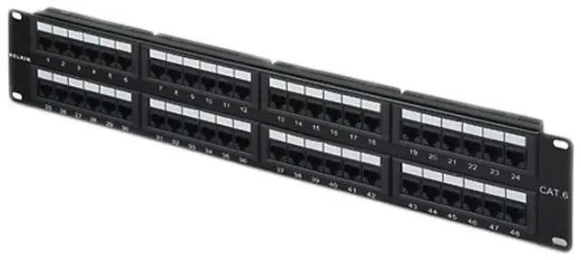 Main image of BELKIN F4P638-48-AB5 48 Port Cat6 Patch Panel