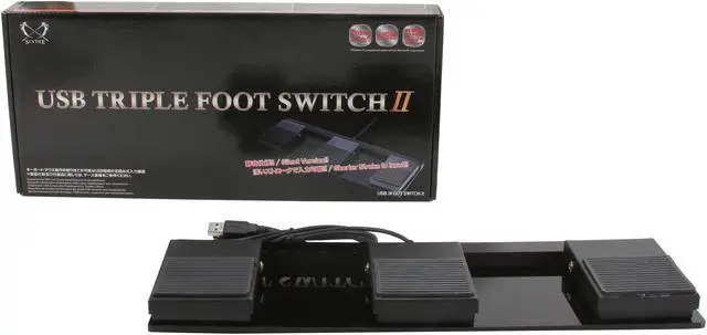 Alt view image 5 of 5 - Scythe USB-3FS-2 USB Foot Switch 2 Triple
