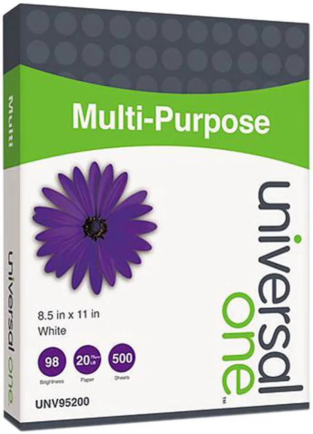 Main image of Universal Multipurpose Paper 98 Brightness 20lb 8-1/2 x 11 Bright White 5000 Shts/Ctn 95200