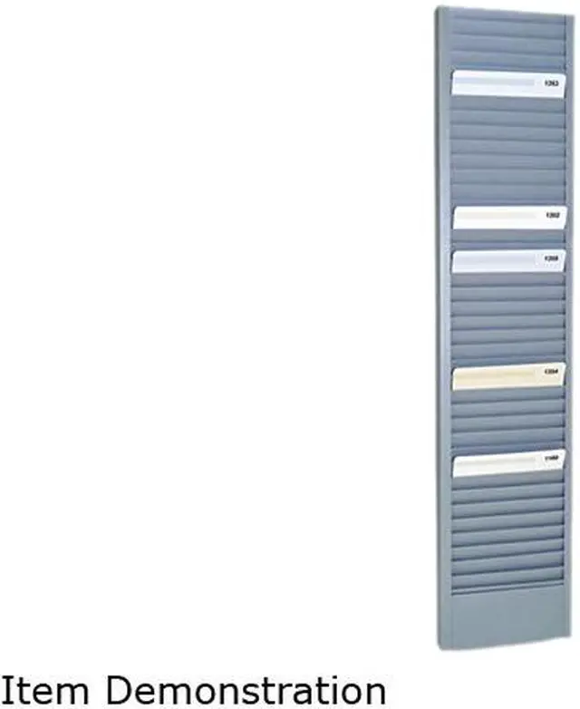 40-Pocket Steel Swipe Card/badge Rack, 4-1/8