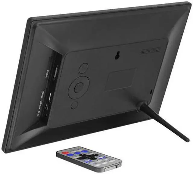 Alt view image 3 of 3 - Aluratek ADMSF310F Aluratek 10 inch Digital Photo Frame with Motion Sensor and 4GB Built-in Memory - 10" LCD Digital Frame - Black - 1024 x 600 - Cable - 16:9 - Autostart Slideshow, Slideshow,