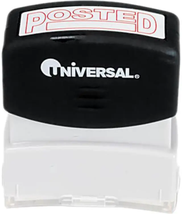 Main image of Message Stamp, Posted, Pre-Inked/Re-Inkable, Red