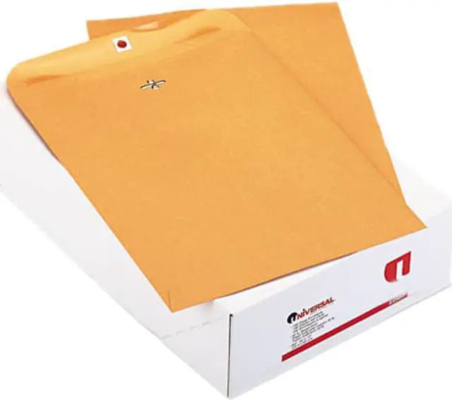 Main image of Kraft Clasp Envelope, Side Seam, 32Lb, 10 X 13, Light Brown, 100/Box