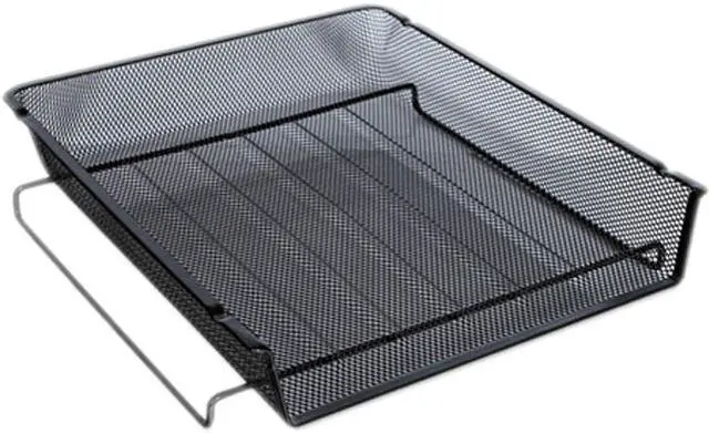 Main image of UNIVERSAL Mesh Stackable Front Load Tray Letter Black 20004