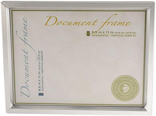 Plastic Document Frame, for 8.5 x 11, Easel Back, Metallic Silver Plastic Document Frame, for 8.5 x 11, Easel Back, Metallic Silver