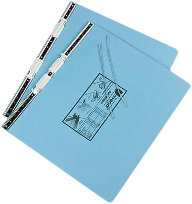 Main image of UNIVERSAL Pressboard Hanging Data Binder 14-7/8 x 11 Unburst Sheets Light Blue