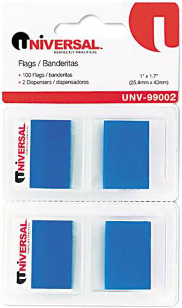 Main image of Page Flags, Blue, 50 Flags/Dispenser, 2 Dispensers/Pack