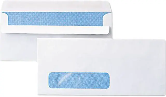 Main image of Self-Seal Business Envelope, Window, Security Tint, #10, White, 500/Bo