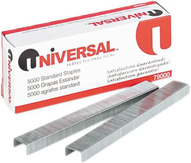 Main image of Universal Standard Chisel Point 210 Strip Count Staples 5 000/Box 79000