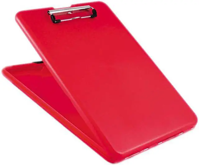 Main image of Saunders SlimMate Storage Clipboard 1/2" Clip Cap 8 1/2 x 11 Sheets Red 00560