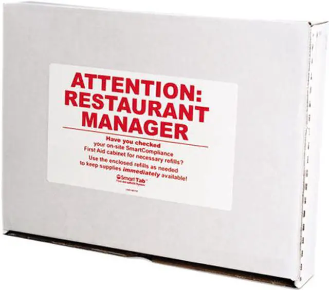 Main image of Smartcompliance Restaurant First Aid Cabinet Refill, 214-Pieces