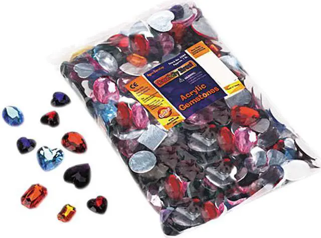 Main image of Gemstones Classroom Pack, Acrylic, 1 Lbs., Assorted Colors/sizes