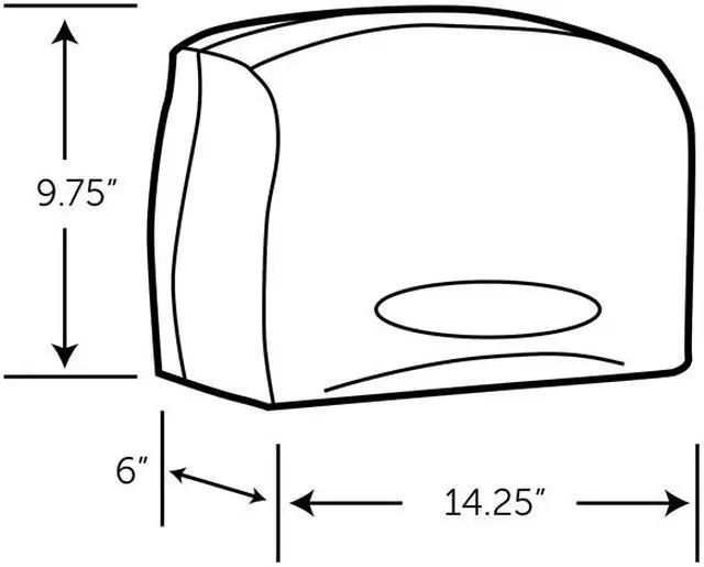 Alt view image 5 of 5 - Scott Essential Coreless Jumbo Roll Tissue Dispenser