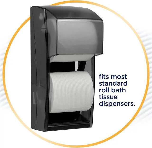 Alt view image 5 of 5 - Cottonelle Professional Bulk Toilet Paper for Business (17713), Standard Toilet Paper Rolls, 2-PLY, White, 60 Rolls / Case, 451 Sheets / Roll