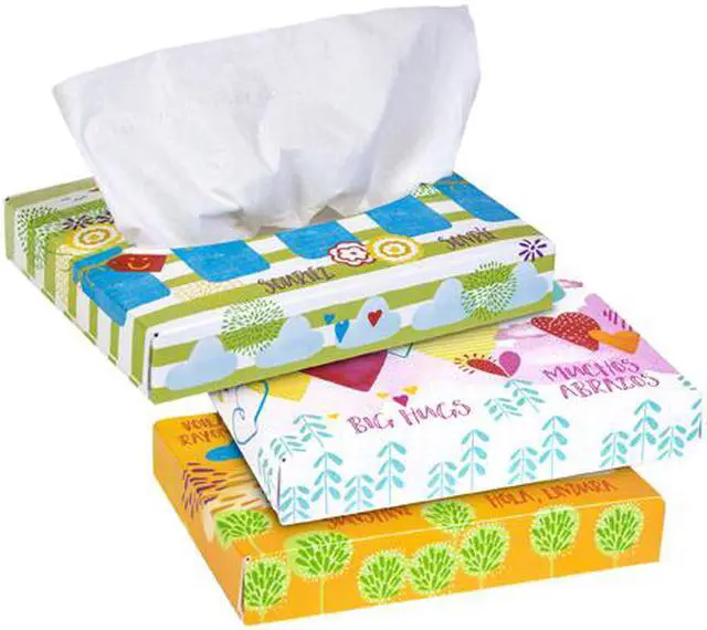 Alt view image 3 of 4 - Kleenex Professional Facial Tissue for Business (21195), Flat Tissue Boxes, 80 Junior Boxes / Case, 40 Tissues / Box