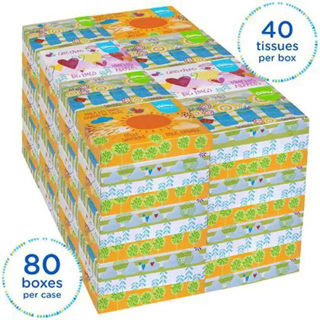 Alt view image 4 of 4 - Kleenex Professional Facial Tissue for Business (21195), Flat Tissue Boxes, 80 Junior Boxes / Case, 40 Tissues / Box