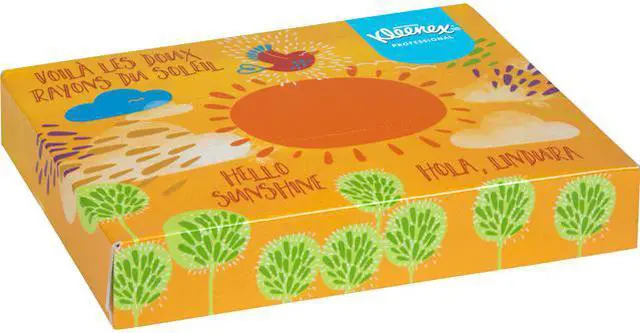 Main image of Kleenex Professional Facial Tissue for Business (21195), Flat Tissue Boxes, 80 Junior Boxes / Case, 40 Tissues / Box