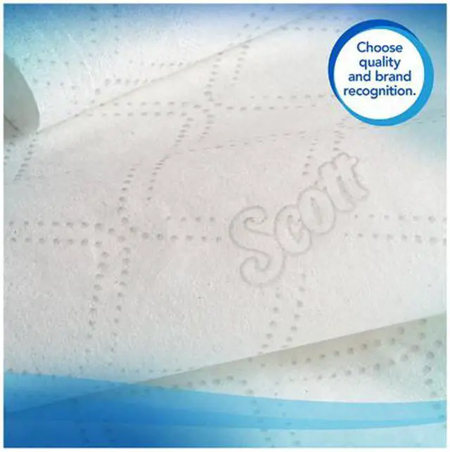 Alt view image 6 of 8 - Scott Essential Jumbo Roll Coreless Toilet Paper (07006), 2-PLY, White, 12 Rolls / Case, 1,150' / Roll