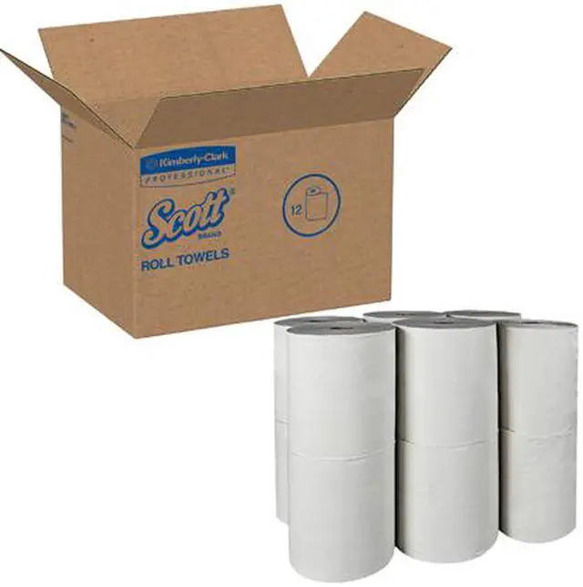 Alt view image 5 of 5 - Scott Hard Roll Towels White 8" x 800ft 12 Rolls/Carton 01052