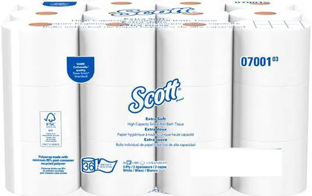 Alt view image 5 of 5 - Scott Essential Coreless Extra Soft Standard Roll Bathroom Tissue