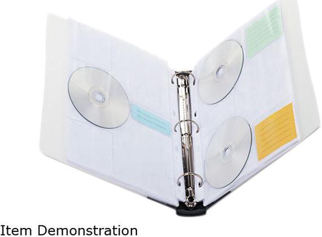 CD/DVD Three-Ring Refillable Binder, Holds 90 Discs, Midnight Blue/Clear CD/DVD Three-Ring Refillable Binder, Holds 90 Discs, Midnight Blue/Clear