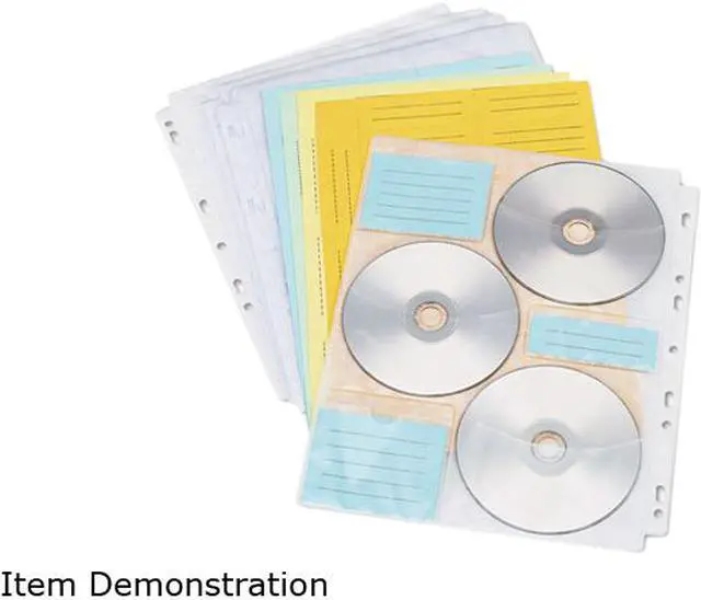 Main image of Two-Sided CD/DVD Pages for Three-Ring Binder, 10/Pack 39301