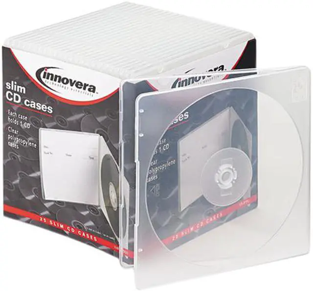 Main image of Slim Cd Case, Clear, 25/Pack