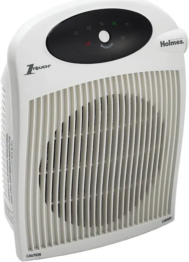 Alt view image 2 of 4 - Holmes HFH442-NUM Wall Mountable Heater Fan with 1Touch Digital Display and ALCI Plug