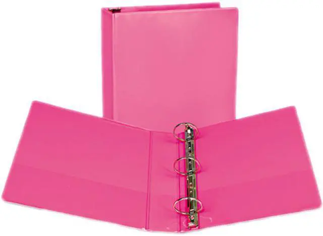 Main image of Samsill Fashion View Binder Round Ring 11 x 8-1/2 2" Capacity Berry 2/Pack