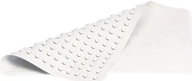 Main image of Safti-Grip Latex-Free Vinyl Bath Mat, 14 x 22.5, White, 4/Carton