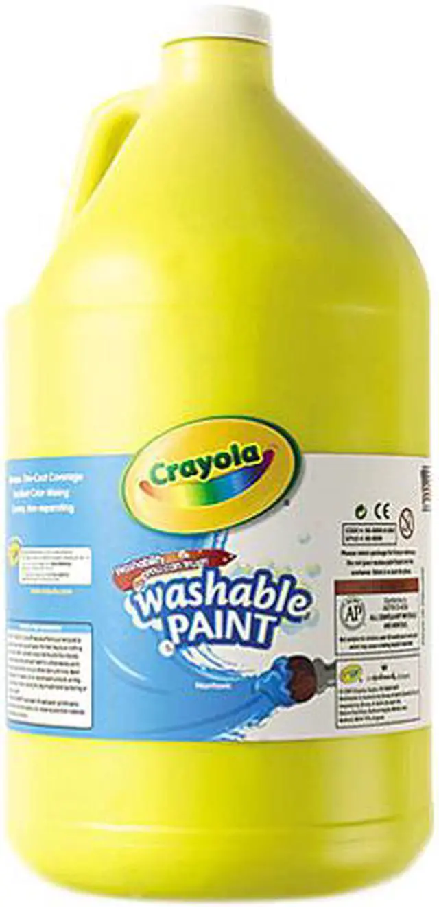 Main image of Washable Paint, Yellow, 1 Gal