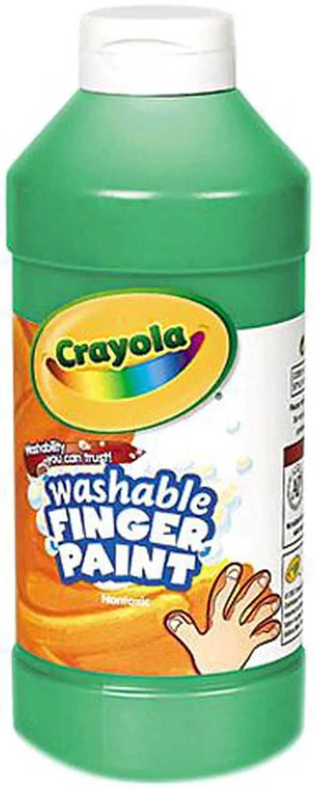 Main image of Washable Fingerpaint, Green, 16 Oz
