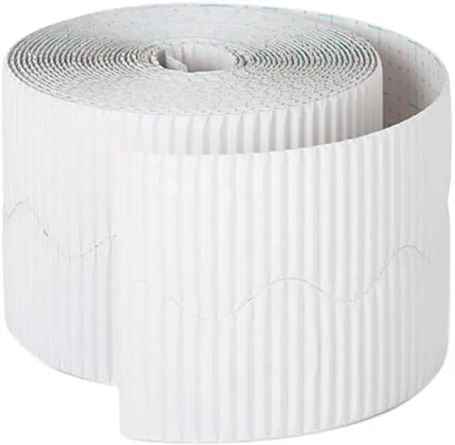 Main image of Bordette Decorative Border, 2 1/4" X 50' Roll, White