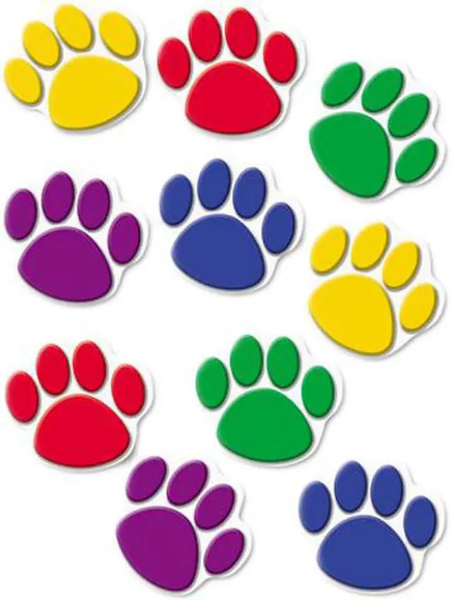Main image of Paw Print Accents, Assorted Colors