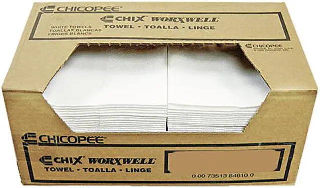 Main image of Chix Worxwell General Purpose Towels 13 x 15 White 100/Carton 8481