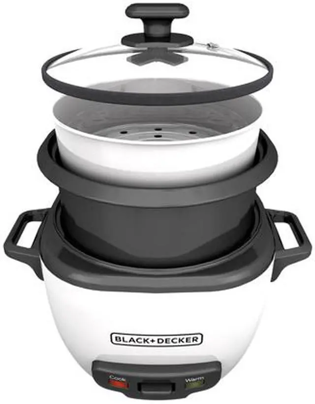 Alt view image 5 of 7 - BLACK+DECKER RC5280 28-Cup Rice Cooker, White
