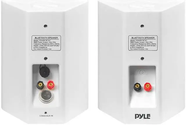 Alt view image 2 of 6 - Pyle PDWR51BTWT Bluetooth Indoor Outdoor 5.25" Speaker System, White (2 Pack)