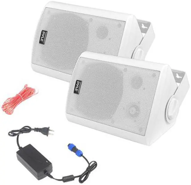 Alt view image 6 of 6 - Pyle PDWR51BTWT Bluetooth Indoor Outdoor 5.25" Speaker System, White (2 Pack)