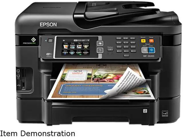 Main image of Epson WorkForce WF-3640 Inkjet Multifunction Printer - Color - Photo Print - Desktop