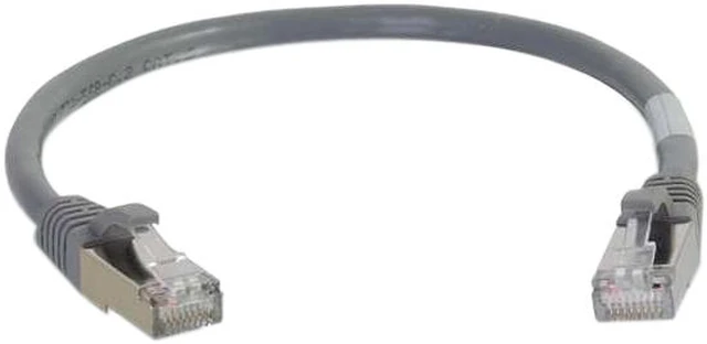 Alt view image 2 of 4 - C2G 00971 Cat6a Cable - Snagless Shielded Ethernet Network Patch Cable, Gray (6 Inches)