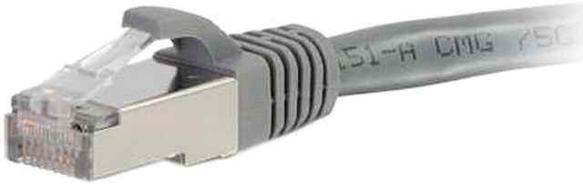 Alt view image 3 of 4 - C2G 00971 Cat6a Cable - Snagless Shielded Ethernet Network Patch Cable, Gray (6 Inches)