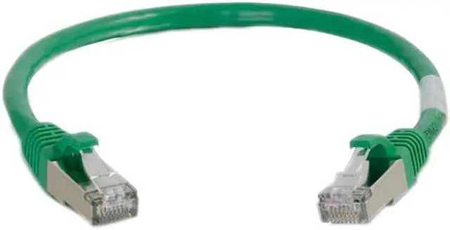 Main image of C2G 00827 3ft Cat6 Snagless Shielded (STP) Network Patch Cable - Green - Category 6 for Network Device - RJ-45 Male - RJ-45 Male - Shielded - 3ft - Green