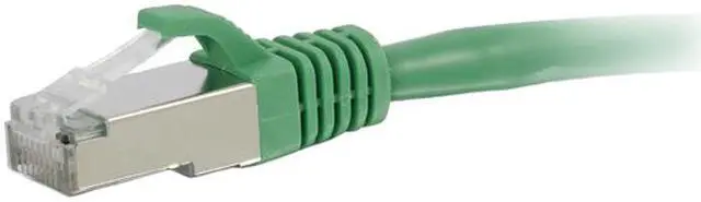 Alt view image 2 of 2 - C2G 00827 3ft Cat6 Snagless Shielded (STP) Network Patch Cable - Green - Category 6 for Network Device - RJ-45 Male - RJ-45 Male - Shielded - 3ft - Green