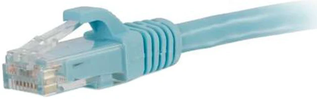Alt view image 2 of 4 - C2G 00769 Cat6a Cable - Snagless Unshielded Ethernet Network Patch Cable, Aqua (15 Feet, 4.57 Meters)