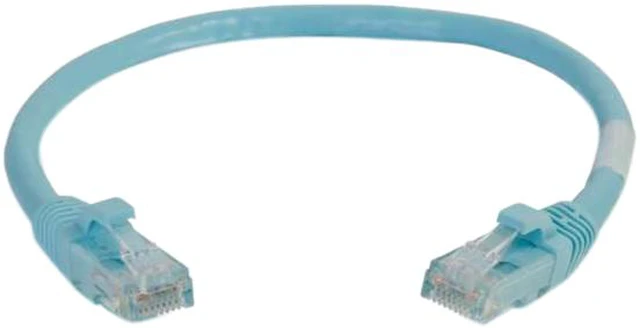 Alt view image 4 of 4 - C2G 00769 Cat6a Cable - Snagless Unshielded Ethernet Network Patch Cable, Aqua (15 Feet, 4.57 Meters)