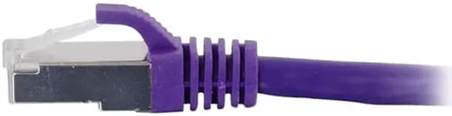 Alt view image 3 of 3 - C2G 6FT CAT6 SNAGLESS SHIELDED (STP) NETWORK PATCH CABLE - PURPLE