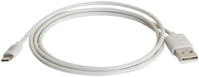 Alt view image 3 of 5 - C2G 35498 1M USB A MALE TO LIGHTNING MALE SYNC AND CHARGING CABLE - WHITE (3.3FT)