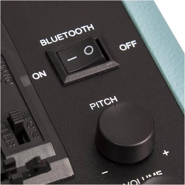 Alt view image 3 of 5 - Crosley Cruiser Deluxe Portable 3 Speed Bluetooth Turntable, Tweed