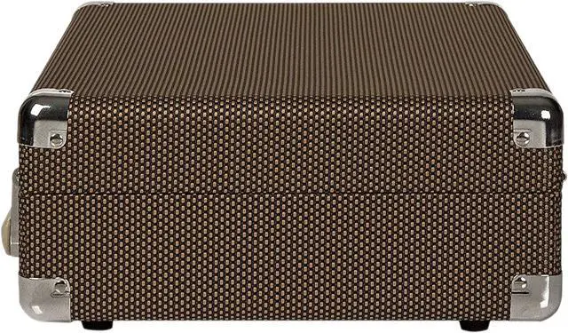 Alt view image 5 of 5 - Crosley Cruiser Deluxe Portable 3 Speed Bluetooth Turntable, Tweed