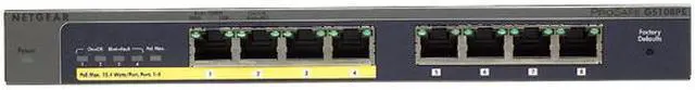 Alt view image 4 of 5 - NETGEAR Plus GS108PEv3 - switch - 8 ports - managed (NET-GS108PE-300NAS)